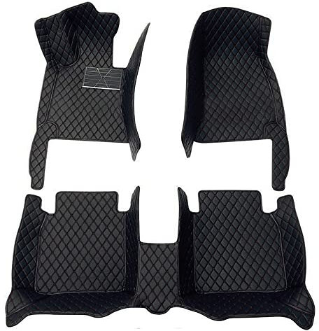 Auto Fußmatten Für Mercedes Benz C-klasse W203 2002-2007 Allwetter wasserdichte und verschleißfeste Automatten,fahrzeugspezifische Mit Tasche Fussmatten,Schwarz