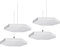 TroyStudio Lot de 4 panneaux acoustiques de plafond à suspendre en fibre de verre épais pour bureau, cinéma maison, studio d'enregistrement - 36,6 x 30,5 x 3,0 cm - (Hexagon)