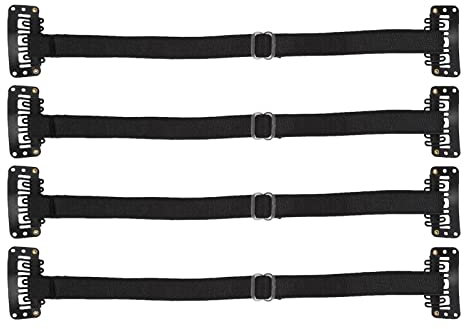 4PCS Face Lifting Band mit Haarspange, Face Lift Tape Band, Verstellbarer Elastischer Gesichtslifting-Gürtel, Augenfaltenentfernungsgürtel, Facelift-Patch-Bänder, Bänder für (Schwarz)