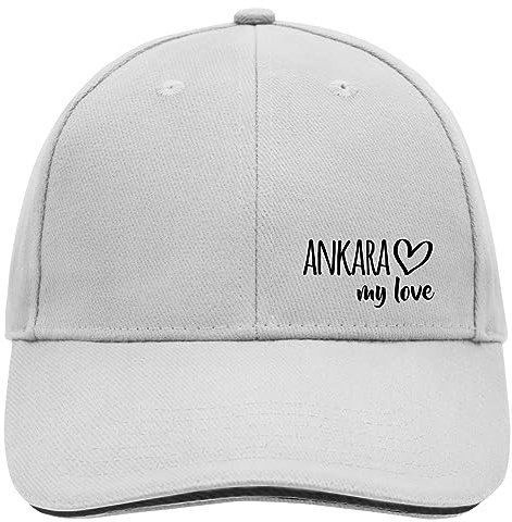 huuraa Baseballkappe Ankara My Love Präsent Baseball Cap Dark Grey/White Ankara Geschenkidee