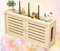 WiFi Router Aufbewahrungsbox Regal Wandhalterung Router Box Holz Wand Wandmontage Box RouterstäNder WandhäNgende Regale,C-48x24cm