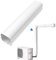 TAKTOPEAK 7,6 cm breit, 3,5 m kurzer, gerader Kanal, Mini-Split-Linien-Set deckt Zubehör für kanallose Mini-Split-Klimaanlagen, zentrale Wechselstrom- und Wärmepumpen ab
