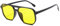 Long Keeper Retro Pilotenbrille Eckige Sonnenbrille Pilot Herren Damen Klassisch 70er Quadratische Sonnenbrille Retro Brille Pilotenform mit UV400 Schutz