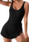 Wantonfy Damen Badeanzugkleid Badeanzug Bademode für Damen Einteilige Schwimmanzug Sommer Swimsuit