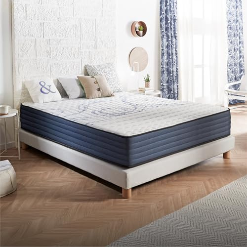 Naturalex - Perfect Dream - Matratze 180x200 cm - Höhe 30 cm | Taschenfederkernmatratze - Härtegrad H3/H4 - Öko-Tex Zertifiziert - Latex Blue 7 Zonen Matratze - Federn - Made in EU