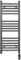 450mm Wide Anthracite Grey Electric Bathroom Towel Rail Radiator Heater With AF Thermostatic Electric Element UK Pre-Filled (450 x 900 mm)