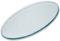 whalebee Rundes GehärtetesGlas, Tischplatte Glasplatte Ø 40 50 60 70 100cm Stärke 7mm Transparentes GehärtetesGlas Scheibe, Mit AntiRutsch-Pad, Leicht Zu Reinigen Glasscheibe, Für Esstische