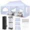 COBIZI Pavillon 3x6m Faltpavillon Wasserdicht Stabil Winterfest Partyzelt Faltbar Pop Up Pavillon mit 6 Seitenwänden UV-Schutz 50+ Gartenpavillon für Strand Hochzeit Camping, Weiß