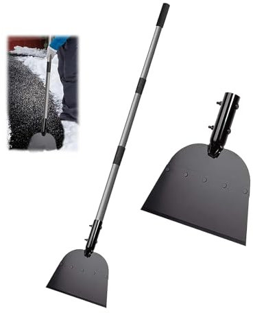 Gartenreinigungsschaber, 137 cm, robuste flache Schaufel, Schneeschaufel, Eiskratzer, Zerkleinerer für Gehwege, Eisentfernungswerkzeug für Straße, Outdoor, Garten, Reinigungsschaber,
