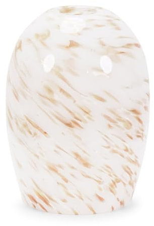 ValueLights | White Confetti Glass Easy Fit Ceiling Pendant Light Shade | Pendant Lights, Home Décor & Improvement Essential | Includes Bulb | 163mm Shade Width