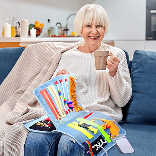 Zappeldecke für Erwachsene mit Demenz, Aktivitäten für Senioren, geeignet für die Therapie von Alzheimer und Autisten, lindert Ängste, beruhigt und ist ein tröstendes Produkt für Handübungen