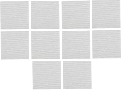 WNDUOKXH Piastrelle per moquette resistenti autoadesive, 10 pezzi, 30x30 cm, piastrelle per moquette autoadesive antiscivolo resistenti, in poliestere, Bianco