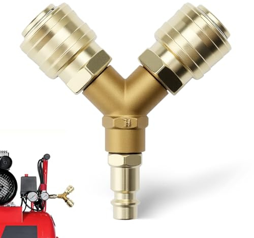 Raccordi Aria Compressa Accessori Compressore Distributore Aria Compressa | Accessori per Aria Compressa, Raccordo ad Aria Compressa, Distributore ad Acqua A 2 Vie, NW 7.2 1/4 AG