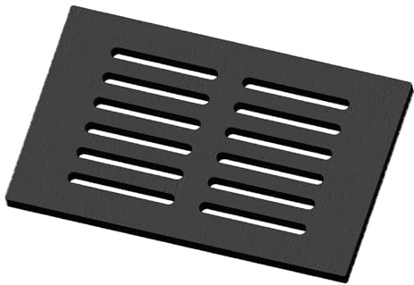 Kaminrost/Ascherost Eckig 358 x 224 x 30 mm passend für Haas+Sohn ** Kaminöfen inkl. Modellübersicht - Ascherost Kamin aus massivem Stahl - Feuerrost feuerfest & hitzebeständig