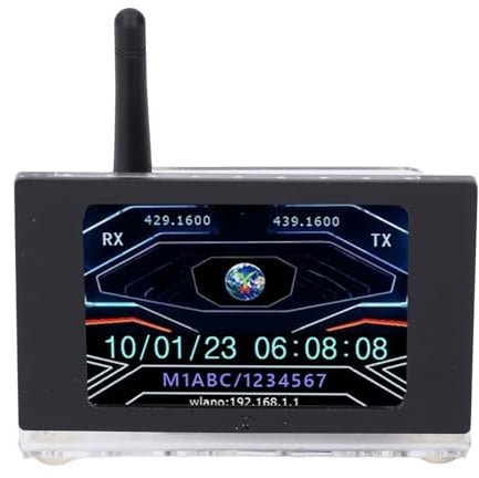 Hyuduo MMDVM Modem Vocale Digitale Modulo Hotspot Schermo a Colori da 3,5 Pollici con Porta Ethernet WLAN per Stazione Radio Hotspot D Star YSF P25 Supporto NXDN
