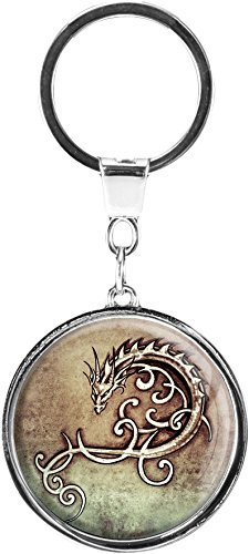 metALUm Schlüsselanhänger aus Metall/Mittelalter/Horror/Drache / 6601400