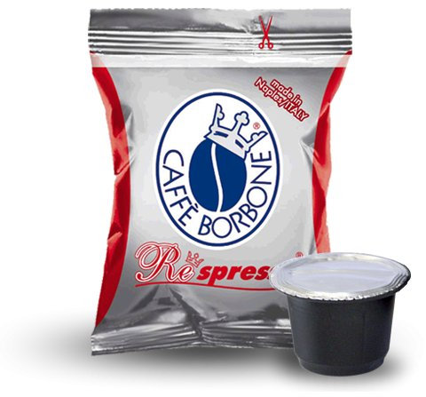 50 CAPSULE CAFFE BORBONE MISCELA ROSSA RESPRESSO COMPATIBILI NESPRESSO