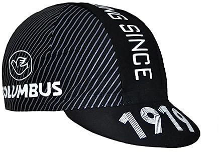 Columbus Unisex 1919 Fahrradkappe, Schwarz, Einheitsgröße