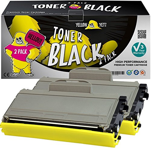 YELLOW YETI TN2120 TN2110 (2.600 Seiten) 2 Premium Toner kompatibel für Brother HL-2140 HL-2150 HL-2170 MFC-7320 MFC-7340 MFC-7440 MFC-7840 DCP-7030 DCP-7040 DCP-7045 [3 Jahre Aufschlag]
