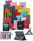 London Gadget Store For Amazon Fire 7 Tablet (2017) with Alexa, 7 inch - MobiBax Prime Custom Made Tablet Case Cover with 360° Rotating and Stand Feature with Retractable Stylus in HOT PINK