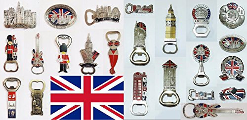 12 x LONDON ENGLAND FRIDGE MAGNET SOUVENIRS BOTTLE OPENER