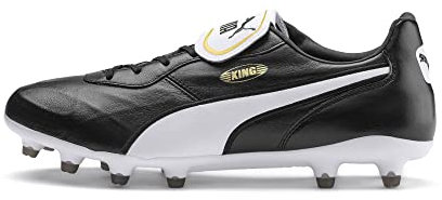 PUMA Unisex King Top FG Fußballschuhe, Black White, 44 EU