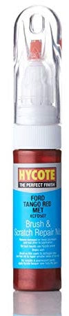 Hycote Brush and Scratch Repair Nib Touch Up Paint, Ford Tango Red (Metallic), 12.5 ml