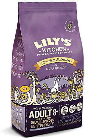 Lily's Kitchen Adult 8+ Senior Salmon and Trout Complete Dry Dog Food, 7kg