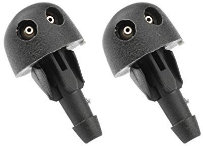 Futheda 2Pcs Car Front Windscreen Washer Nozzle Spray Jet Cleaning Tool Replacement Kit