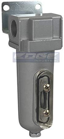 Heavy Duty Industrial Grade in LINE Desiccant AIR Dryer for Compressed AIR COMPRESSORS, with Metal Bowl, Sight Glass, Wall Bracket and 2 Bags Desiccant Beads (1/2 NPT)