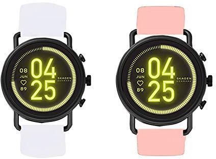 LvBu Armband Kompatibel Für Skagen falster 3, Sport Silikon Classic Ersatz Uhrenarmband Für Skagen falster 3 Smartwatch (2 Pack-b)