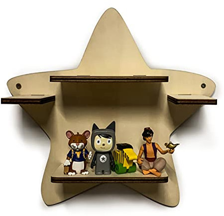 DIY Regal Eweiterung Stern für die Musikbox passend für Toniebox Kinder Baby Zimmer zum selbst bemalen mit Wunschname tolles individuelles Geschenk Geburtstag Ostern Weihnachten