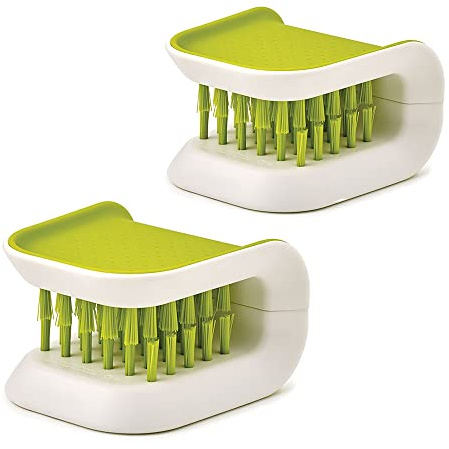 2PCS Blade Brush Knife Cleaner Non-Slip Cutlery Cleaner Brush Kitchen Washing Chopsticks Knife and Fork Brush