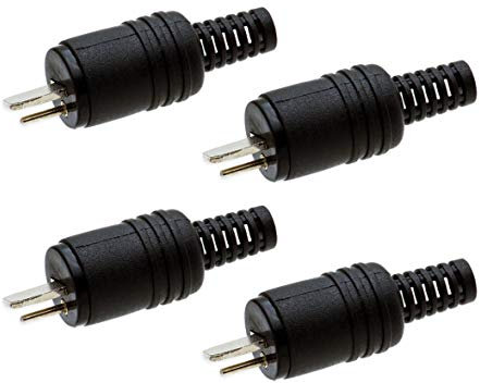 4X DIN Lautsprecher Stecker Kabelanschluss Knickschutz Schraubbar Boxen Adapter