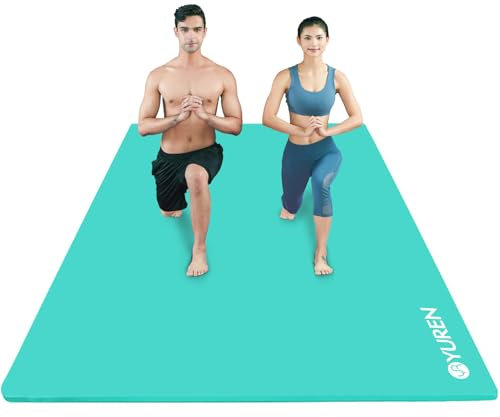 RYTMAT Yogamatte XXL 200x130cm NBR 15mm Dick und Bequem Gymnastikmatte für Heim-Fitness Yoga Pilates, Eltern-Kind-Aktivitäten, Senioren-Fitness, Spielmatte für Hunde