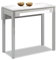 ASTIMESA Mesa de Cocina, Metal, Blanco, 90x50cm-extendida 90x70 cms