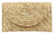 EVEOUT Women's Woven Straw Clutches Summer Handbag Purse Beach Vacation Bag Beige