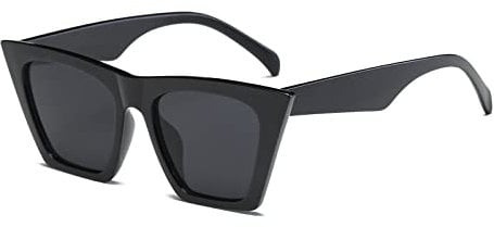 Long Keeper Cat Eye Sonnenbrillen - Sonnenbrille Katzenaugen Vintage Cateye Sonnenbrille Damen Eckig Aesthetic Retro Brille für Frauen