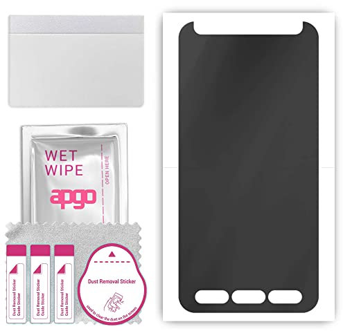 apgo Hydrogel Blickschutzfolie, Matt, kompatibel mit Samsung Galaxy S8 Active, Privacy Displayschutzfolie, Schutzfolie mit Positionierhilfe, Anti-Spy, kratzfest, einfache Montage
