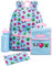 Minecraft Juego de mochila y lonchera para niñas | Mochila escolar de 4 piezas, diseño de panda con corazones, color azul, bolsa de almuerzo, estuche para lápices, botella de agua, talla única, Blue,