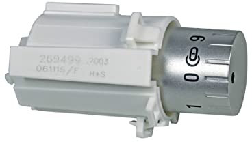 easyPART Kompatibel/Ersatz für BOSCH 00612425 Knebel Knopf Drehgriff Drehknopf Schalter Backofenschalter Wahlschalter silber Backofen Herd Ofen Siemens 612425 HE20AB510 HE20AB521 HE20BD510