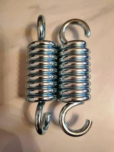 Molla resistente per altalena da giardino, ganci di sospensione a molla, varie dimensioni e stili disponibili (12 cm in linea x 2)