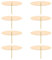8 Stuck Kerzenhalter Adventskranz, Durchmesser ca. 8 cm Kerzenhalter für Adventskranz Kerzenständer Stabkerzen Kerzenleuchter zur Gestaltung von Gestecken und Kränzen (Gold)