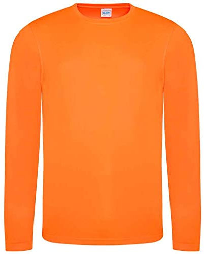 AWDis Long Sleeve Cool T Electric Orange
