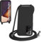 WenBaby Handykette für Samsung Galaxy Note 20 Ultra Hülle mit Band,Handyhülle mit Schnur zum Umhängen Silikon Seil Necklace Schutzhülle mit Kordel Tasche Case TPU Bumper - Schwarz