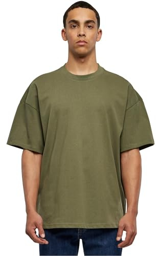 Build Your Brand Herren T-Shirt Ultra Heavy Cotton Box Tee, Basic T-Shirt für Männer, Oversized Fit, Größen XS - 5XL