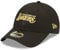 New Era Los Angeles Lakers Fankappe Basketball verstellbar gebogener Schirm schwarz Gold 9Forty Cap - One-Size