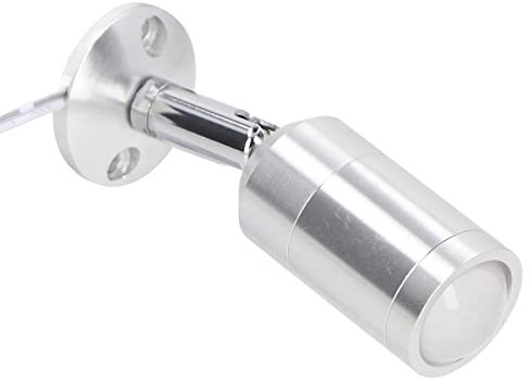 ViaGasaFamido LED-Mini-Aufbauleuchte, Vitrine-Scheinwerfer, um 180° Verstellbar, Mini-LED-Vitrinenleuchte für Schmucksammlung, Schränke, Regale, AC 220 V, mit Schraube (Natürliches Licht 4000K)