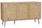 Alice's Home - Buffet de Rangement. Eva. cannage arrondis et décor Bois. Trois Portes. Deux Niveaux Buffet Bas. L 120 x l39 x H70cm