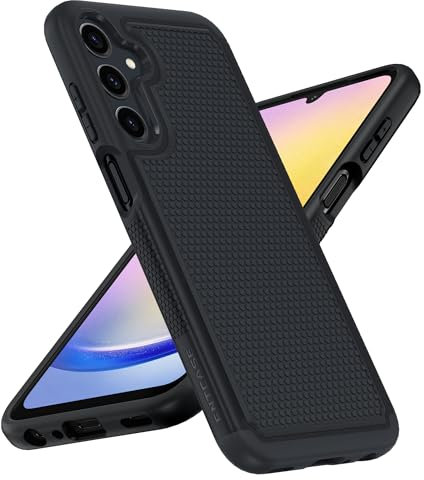 FNTCASE für Samsung Galaxy A25 5G Hülle: Dual Layer Schutzhülle Handyhülle Robuste Stoßfest mit rutschfeste Strukturierte Rückseite - Militärischer Schutz Bumper Tough Case für Samsung A25